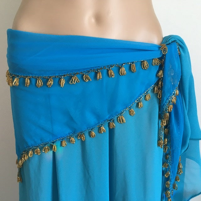 Triangular con borde de mostacilla