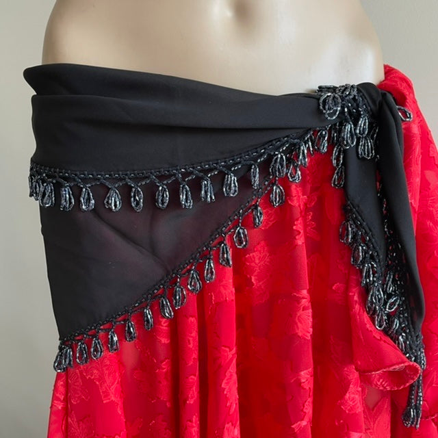 Triangular con borde de mostacilla