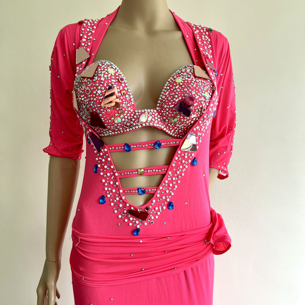 TUNICA BALADI de lycra fucsia