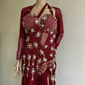 VESTIDO 604 burdeos