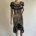 VESTIDO SKANDERANI animal print