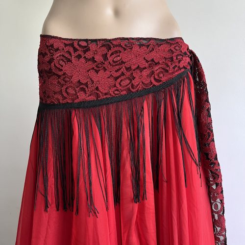 FAJIN con flecos rojo