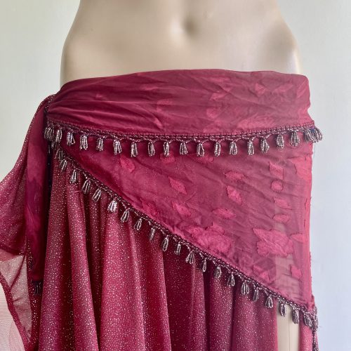 Triangular con borde de mostacilla