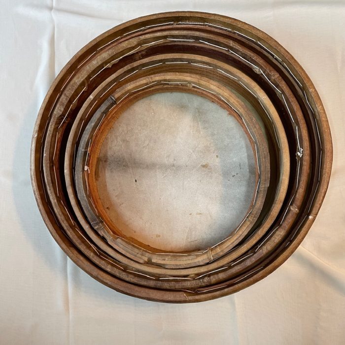 BENDIR madera y cuero 40 cm - Imagen 2