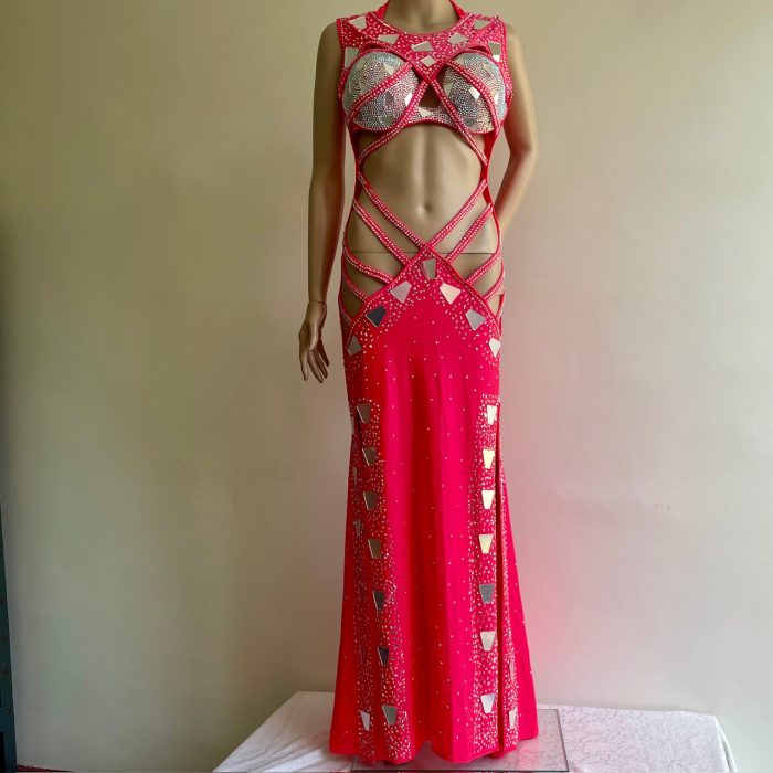 TRAJE 314 rojo neón - Imagen 2