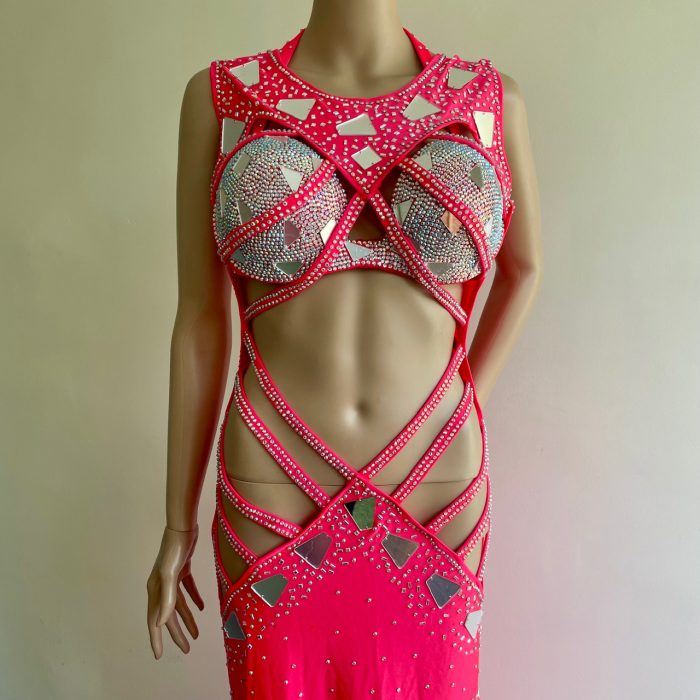 TRAJE 314 rojo neón