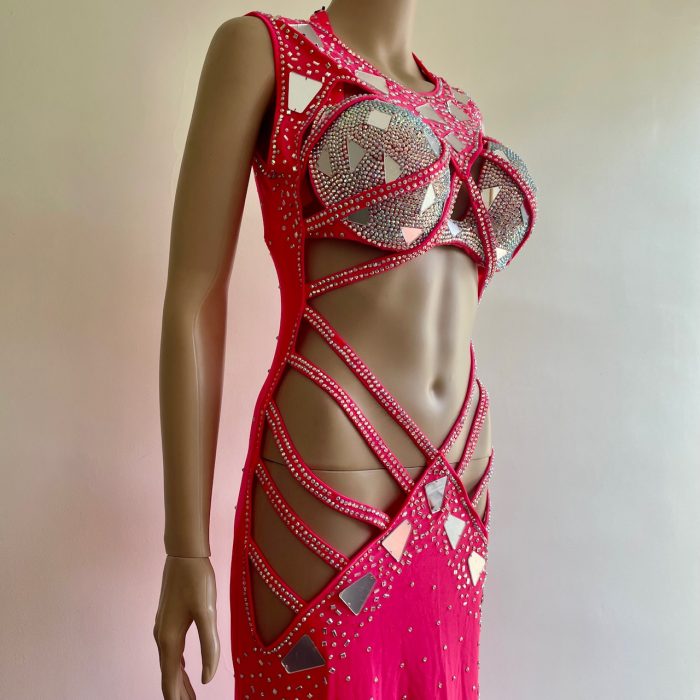TRAJE 314 rojo neón - Imagen 5