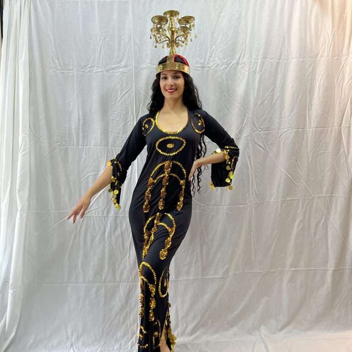 TÚNICA de LUNAS negra