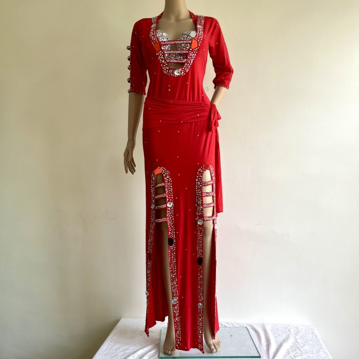 TUNICA BALADI de lycra roja