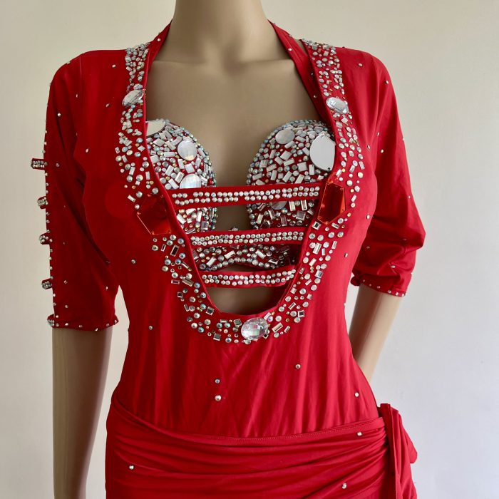 TUNICA BALADI de lycra roja - Imagen 2