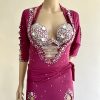 TUNICA BALADI de lycra malva - Imagen 3