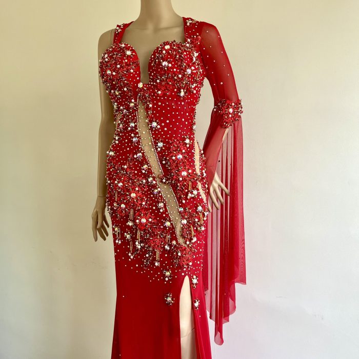 VESTIDO 451 rojo - Imagen 4
