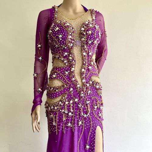 VESTIDO morado 454