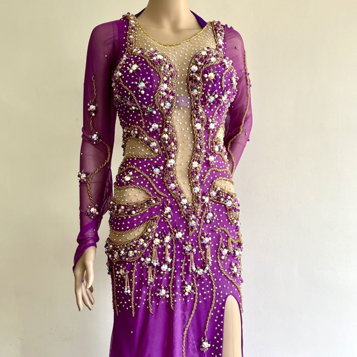 VESTIDO morado 454