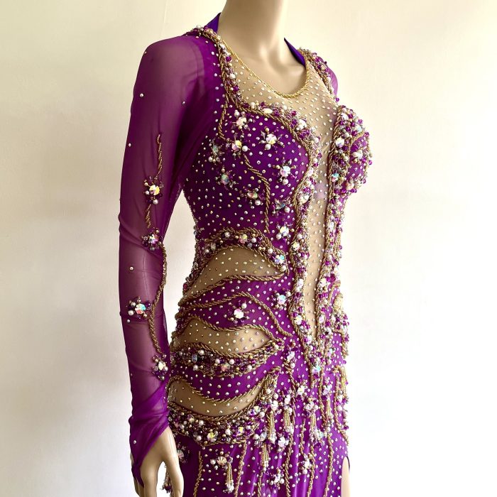 VESTIDO morado 454 - Imagen 5