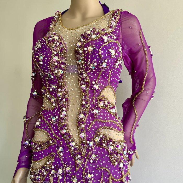 VESTIDO morado 454 - Imagen 3