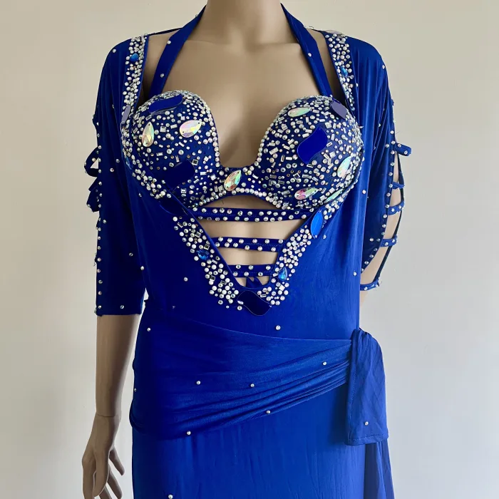 TUNICA BALADI de lycra azulino - Imagen 3
