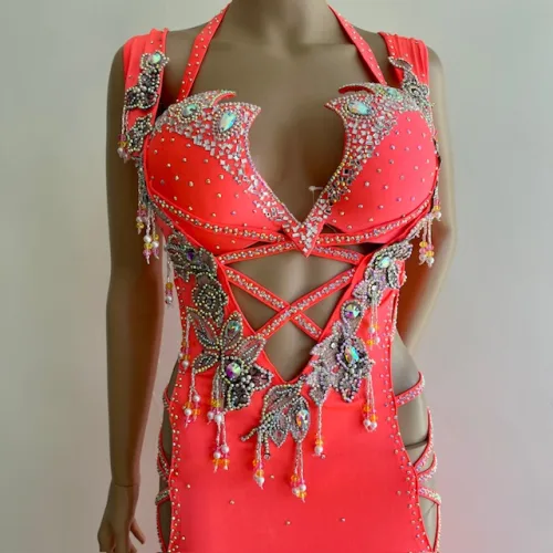 Traje 452 naranjo fluor