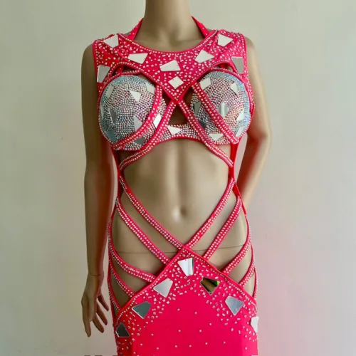 Traje 451 coral fluor