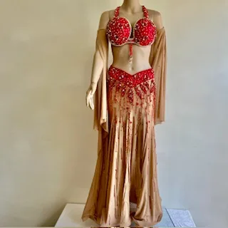 TRAJE 502 rojo/canela - Imagen 2